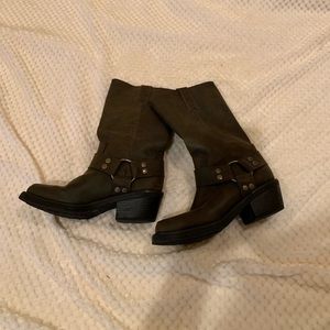 American Eagle Faux Leather Moto Boots Size 5.5